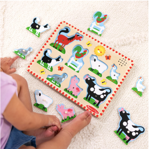 Melissa & Doug Farm Animals Sound Puzzle 2+