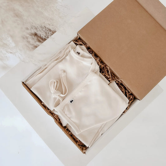 Cream Newborn Bamboo Layette Gift Box