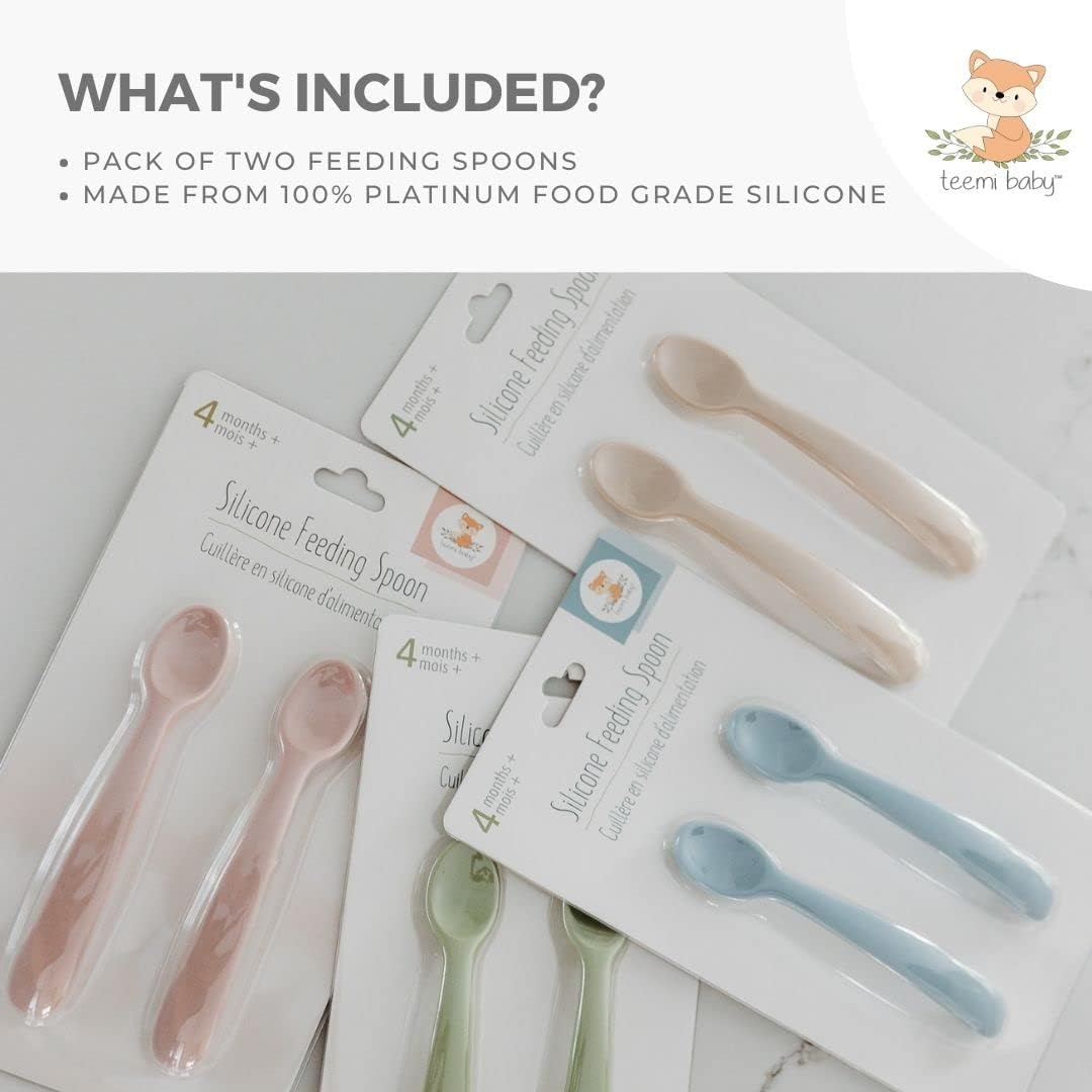 teemi baby Silicone Feeding Spoon