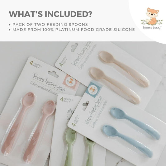 teemi baby Silicone Feeding Spoon