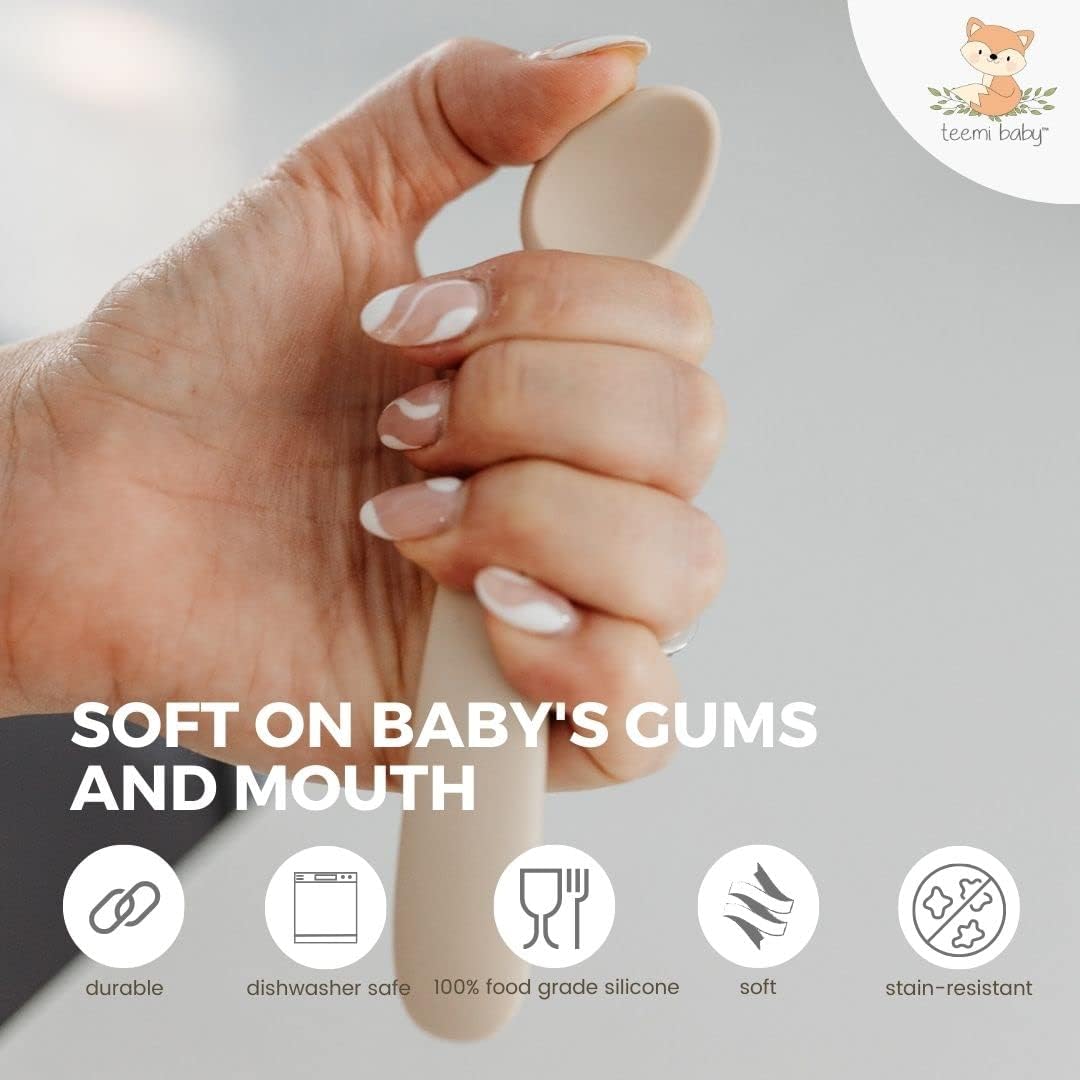 teemi baby Silicone Feeding Spoon