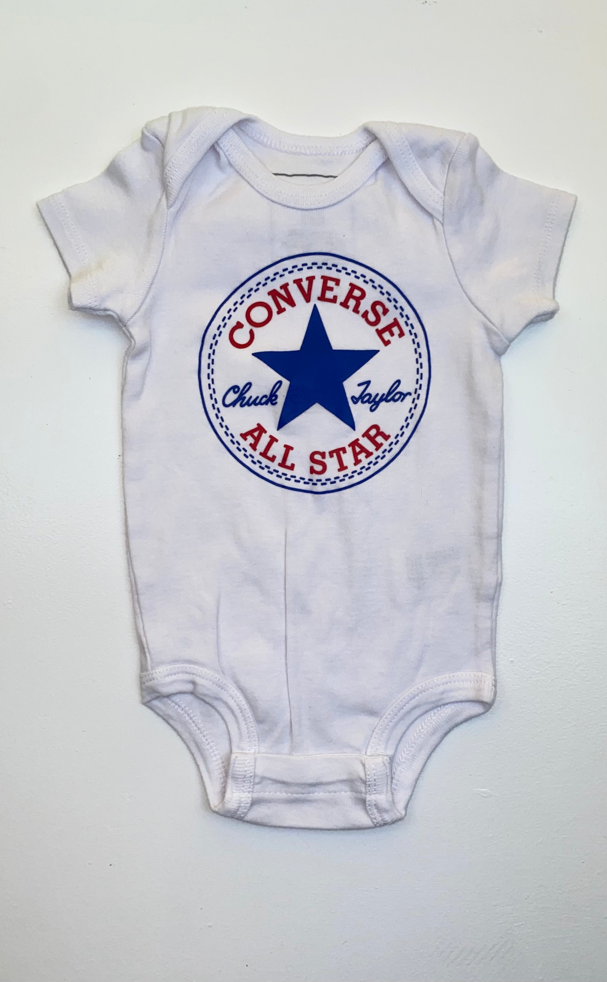 Converse shop baby onesie