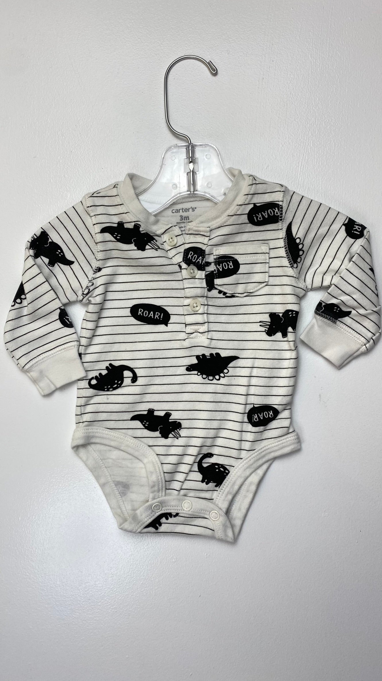 Carter's Long Sleeve Onesie 3M