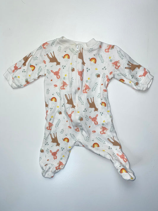 George Woodland Creatures Footed Sleeper 0-3M