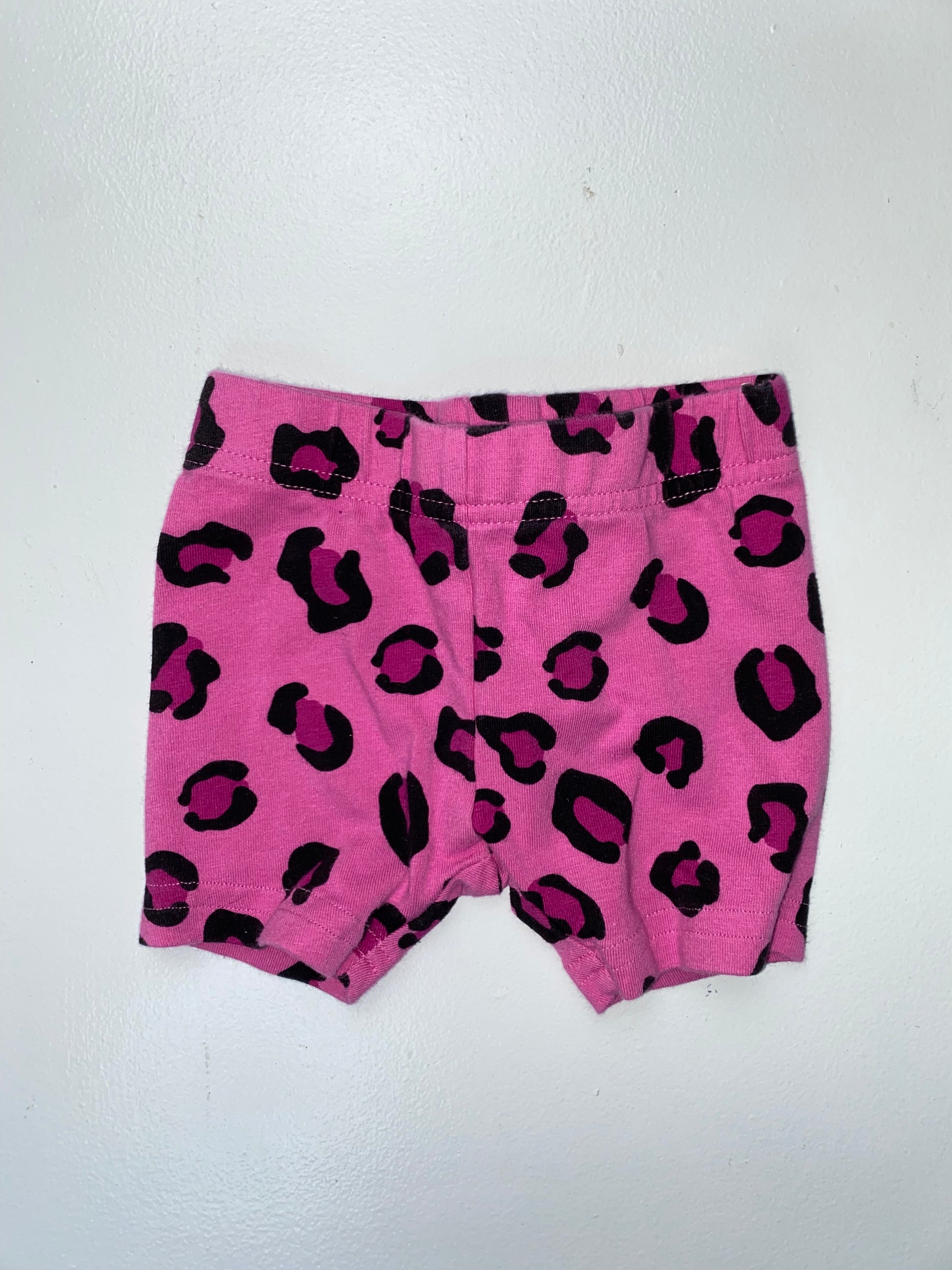 Pink leopard sale print cycling shorts