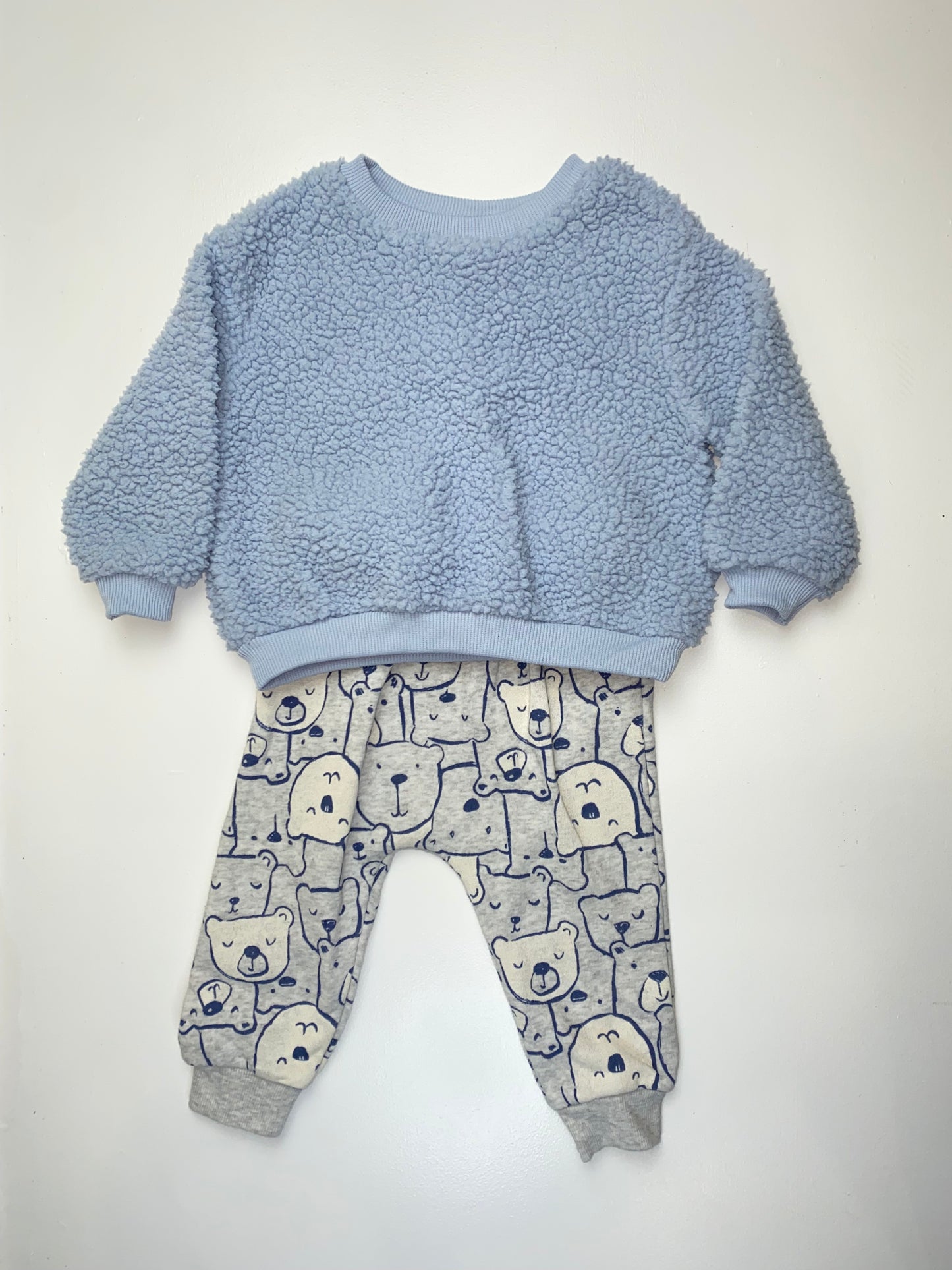 Old Navy 2-Piece Blue Sweater & Sweatpants Set 6-12M