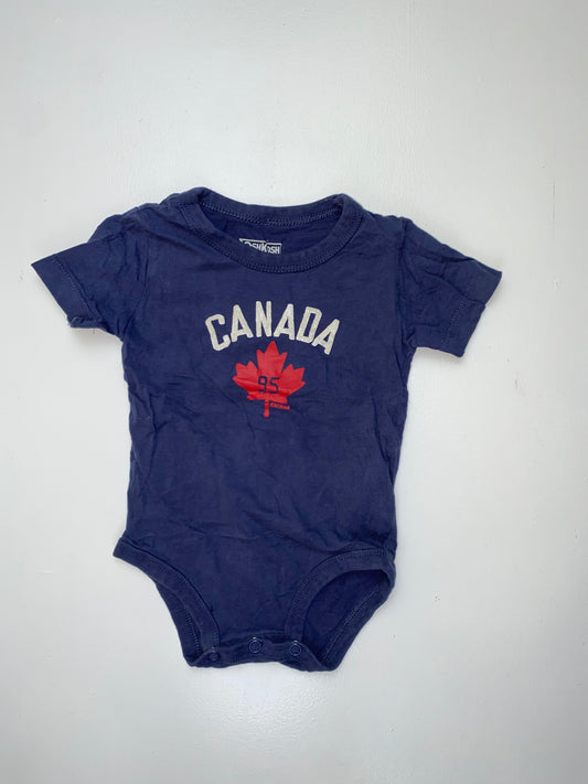 OshKosh Navy Onesie "Canada '95" 9M