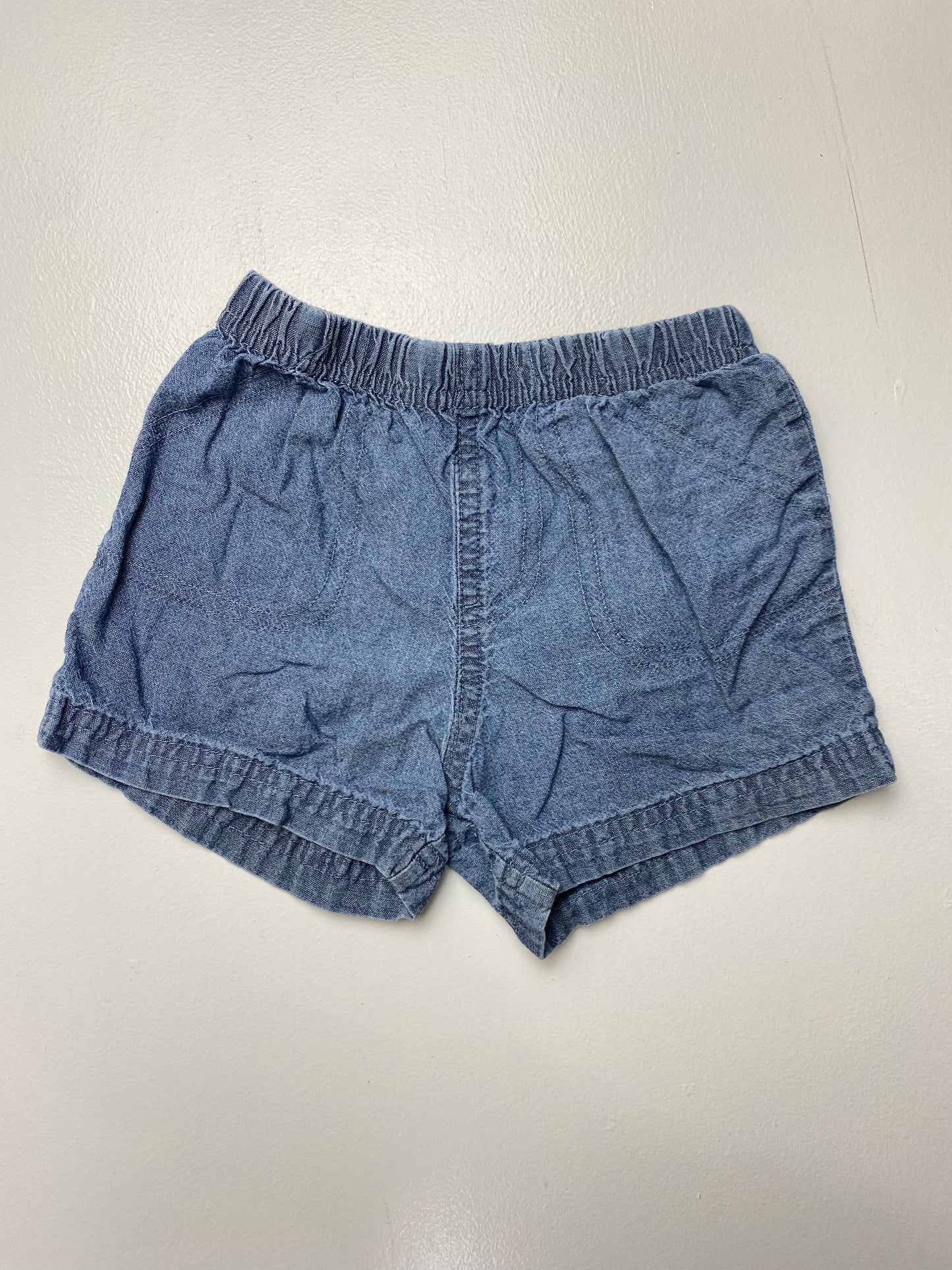 Carter's Chambray Pull-On Shorts 12M
