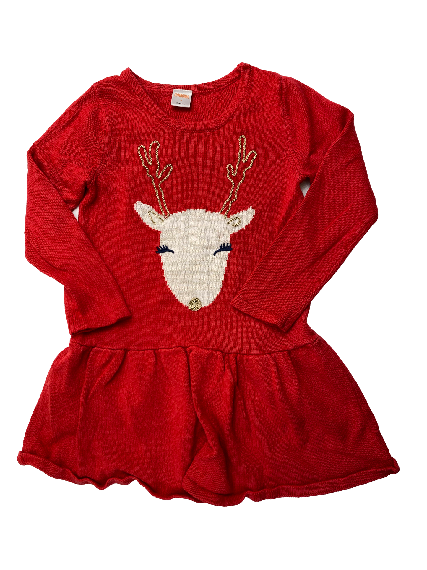 Gymboree Red Sweater with Reindeer 7