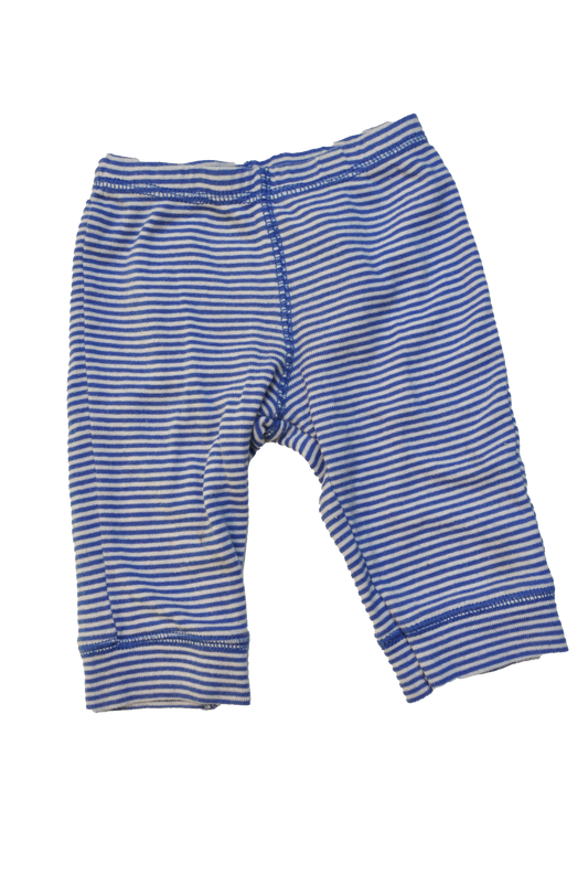 Carter's Blue & White Striped Pull-On Pants with Dog Bum 6M