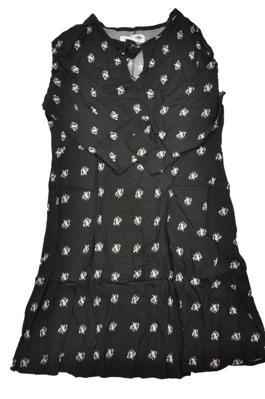Old Navy Black 3/4 Sleeve Maternity Dress Lg