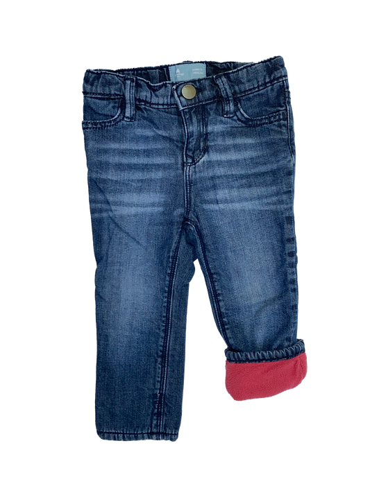 Baby Gap Skinny Leg Double Lined Dark Wash Jeans 18-24M