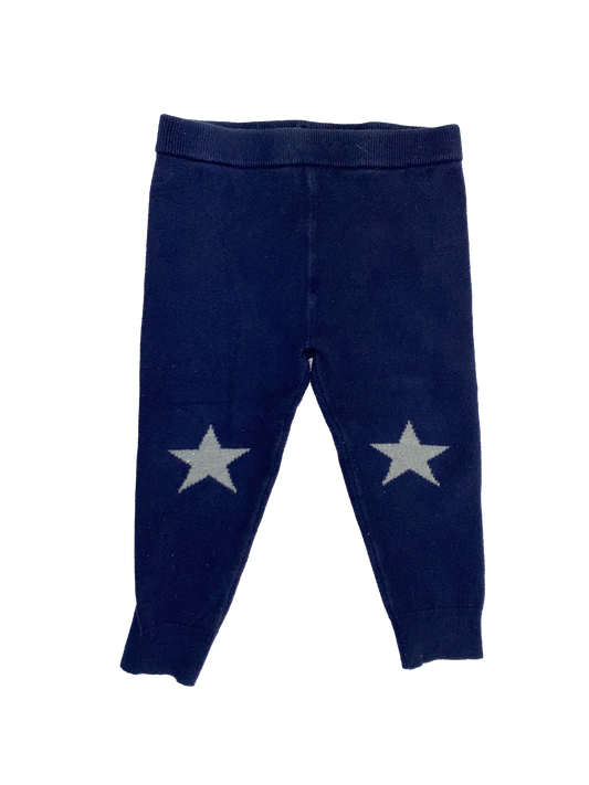 Baby Gap Navy Leggings with Star Knees 18-24M