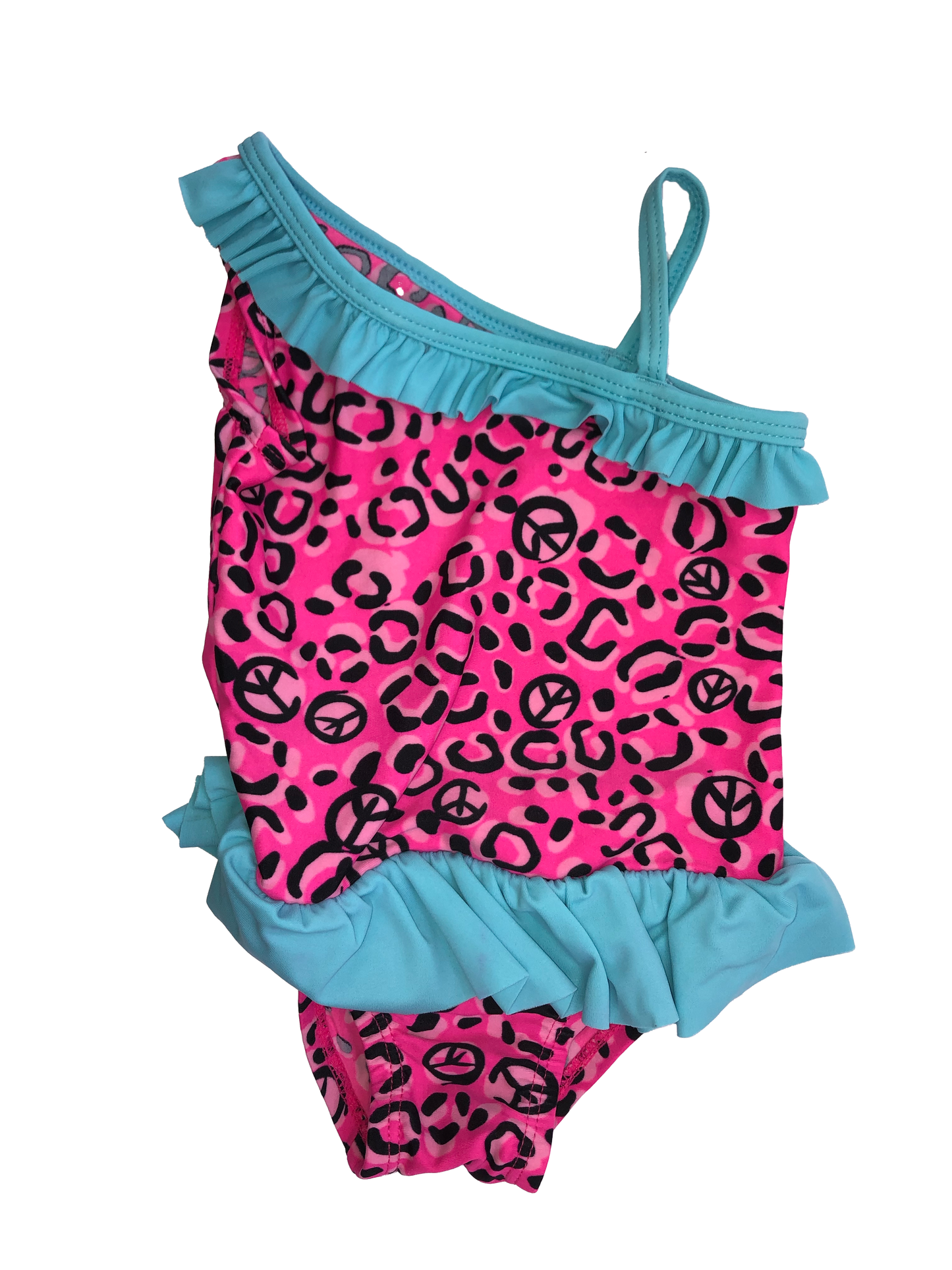 The Children's Place Pink Leopard Print Bathing Suit 12-18M