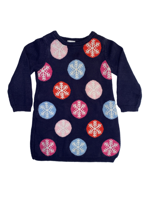 Gymboree 2-Piece Navy Sweater & Leggings with Snowflakes 18-24M