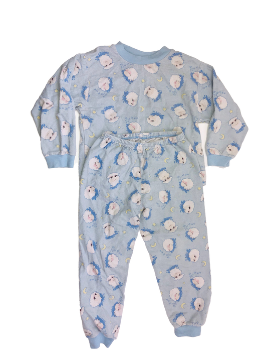 Jellifish Kids Blue PJ Set with Clouds 5