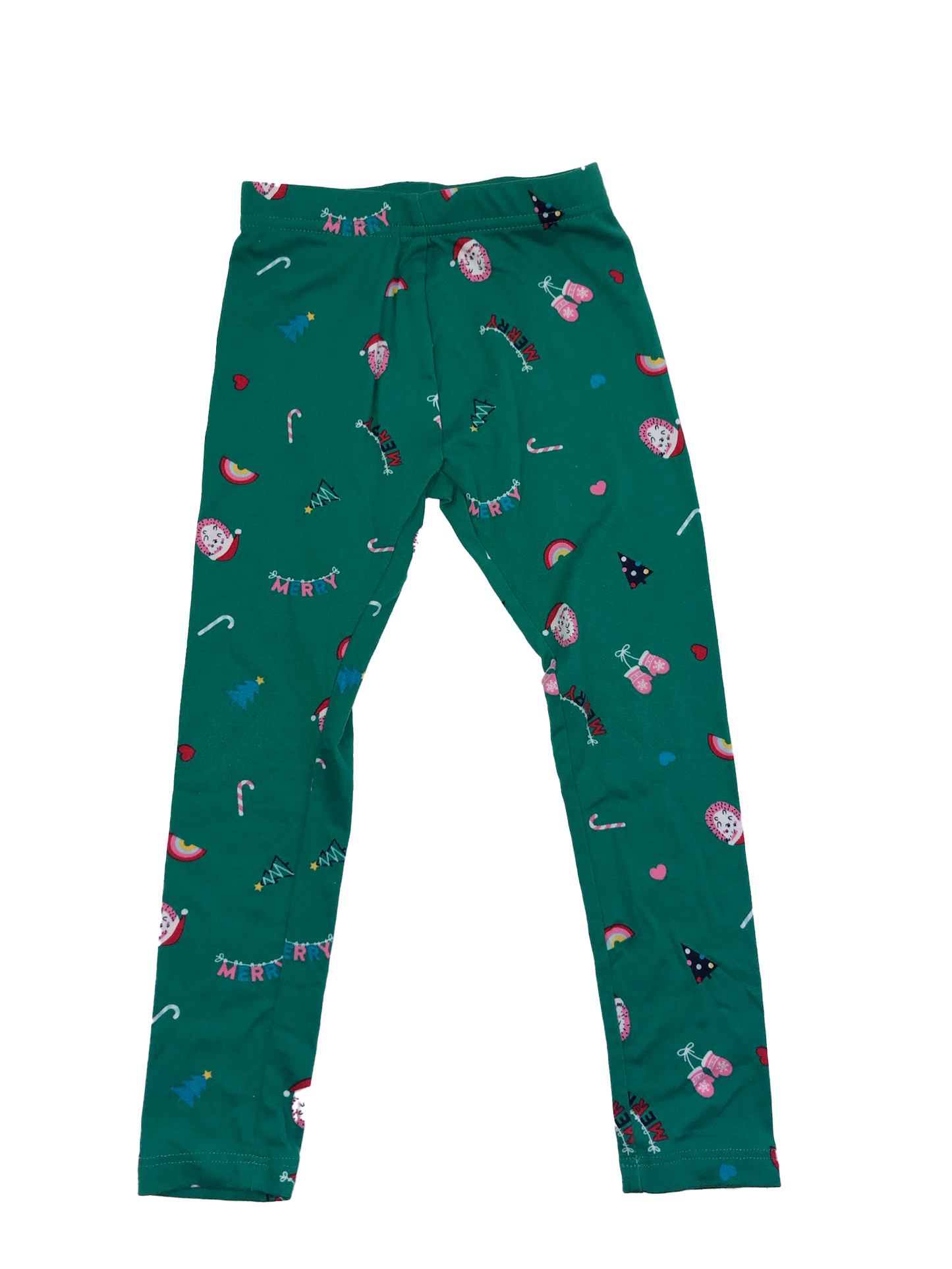 George Green Leggings with Christmas Theme 4-5