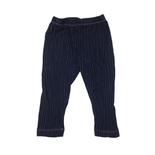 Vitamin Kids Navy Leggings with Pink Pinstripes 18M