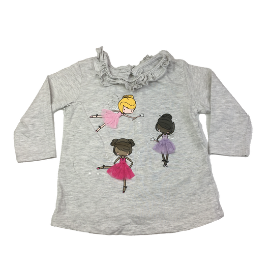 George Grey Long Sleeve with Ballerinas 18-24M