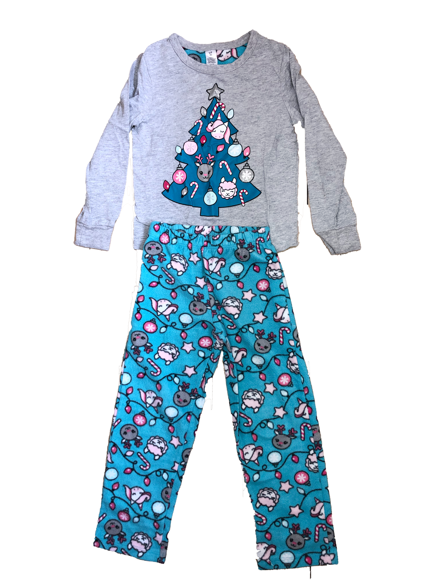 George PJ Set Long Sleeve & Pants with Christmas Characters 6