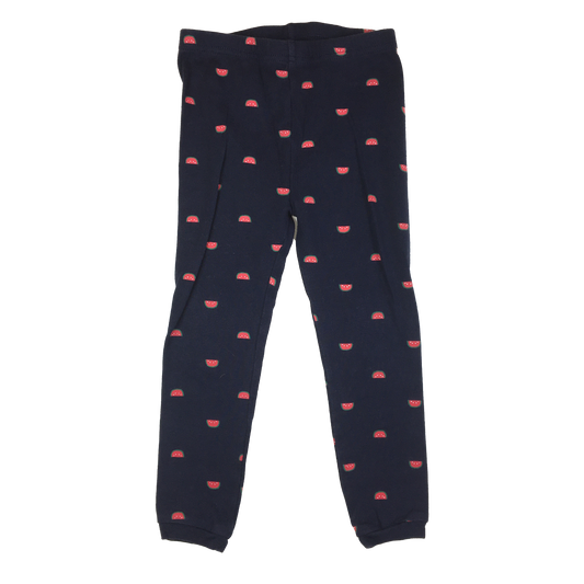 Just One You Navy With Pink Hearts Leggings 3T