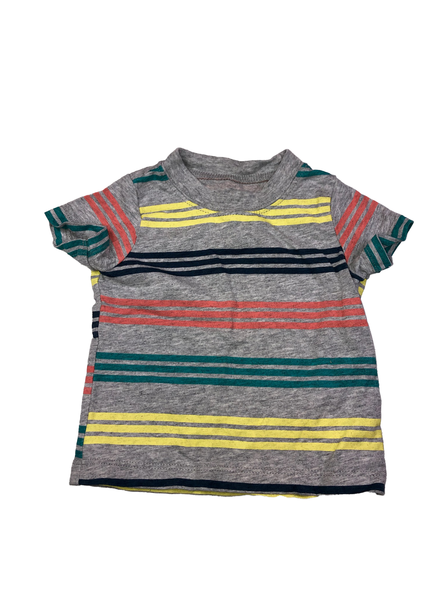 Carter's Grey Striped T-Shirt 9M