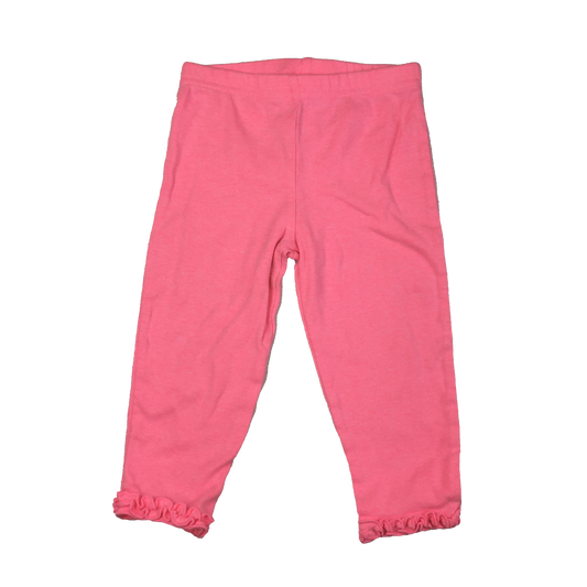 Simple Joys Pink Pull-On Pants with Ruffle Ankles 12M