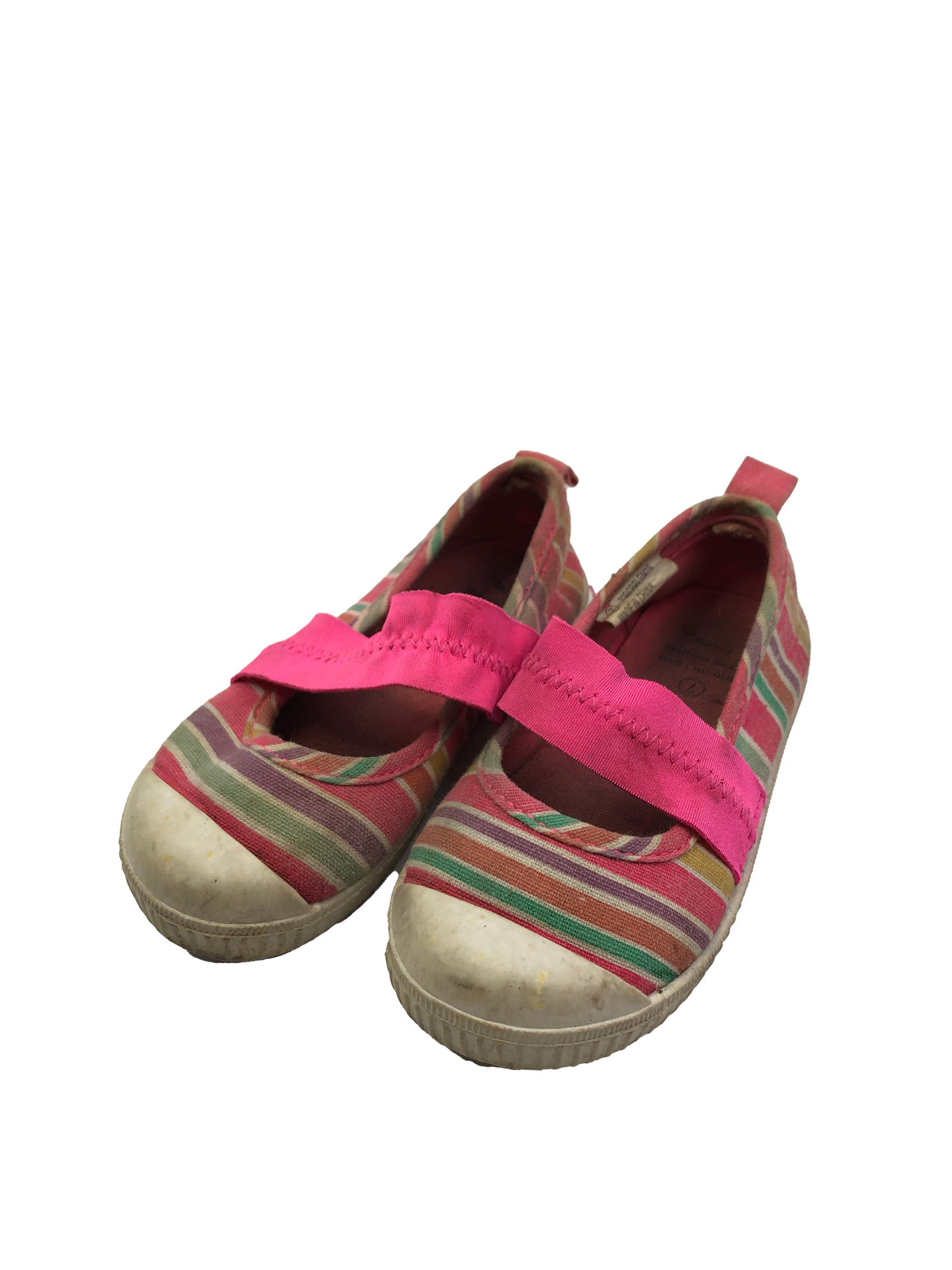 George Pink Striped Slip-Ons 7