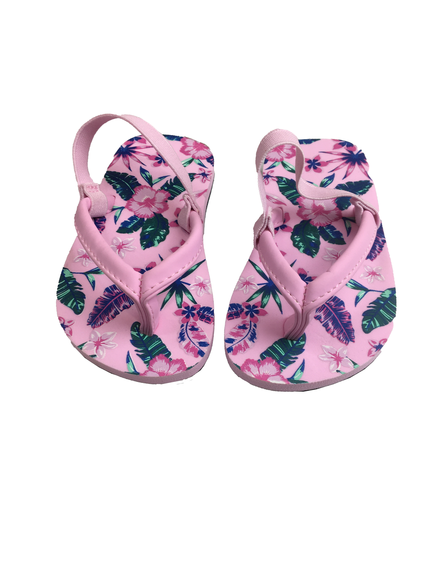 Pink Floral Flip-Flops 5