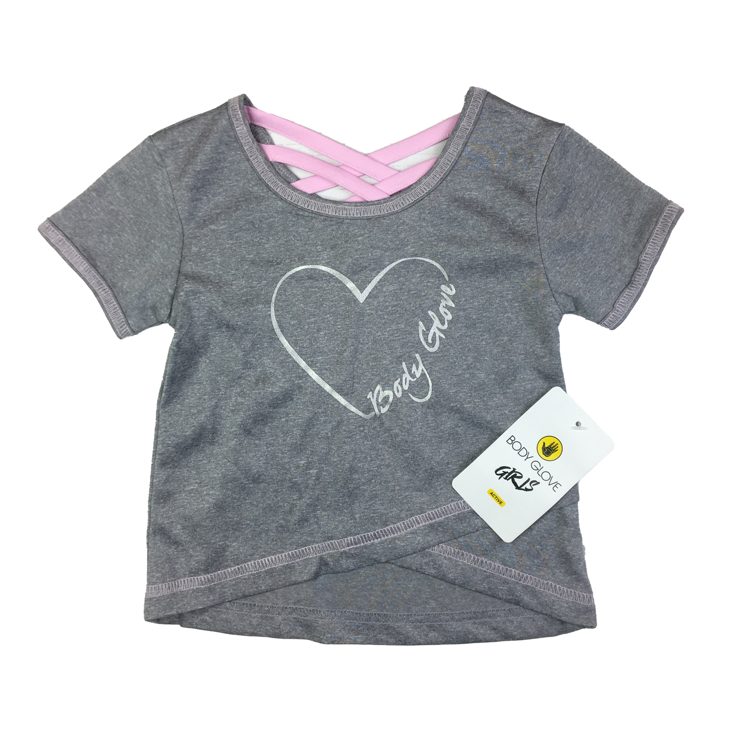 Body Glove Grey T-Shirt with Heart 18M
