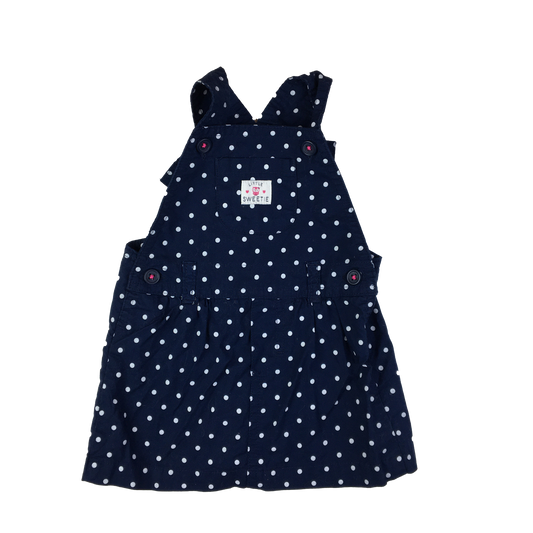 Child of Mine Navy Skirtall with "Little Sweetie" Patch 3-6M