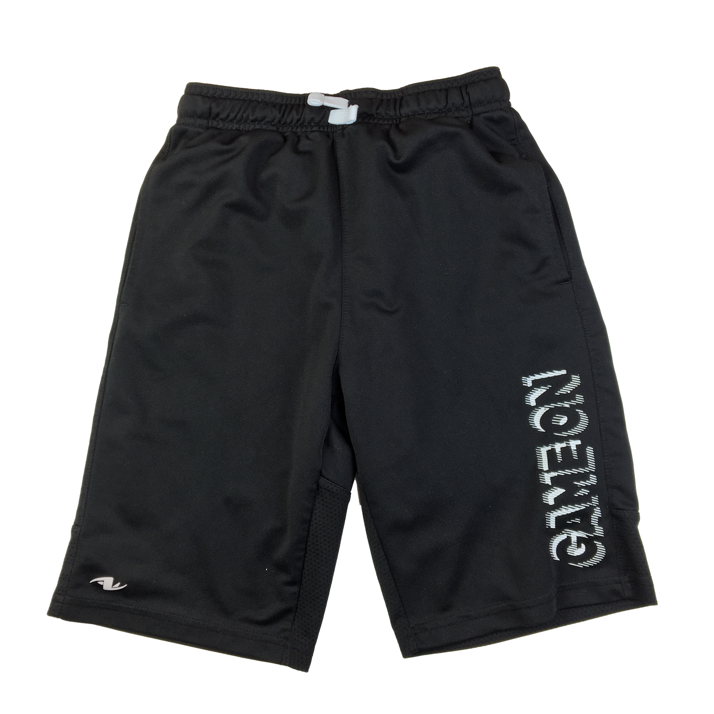 Athletic Works Black Shorts with "Game On" Decal 14-16