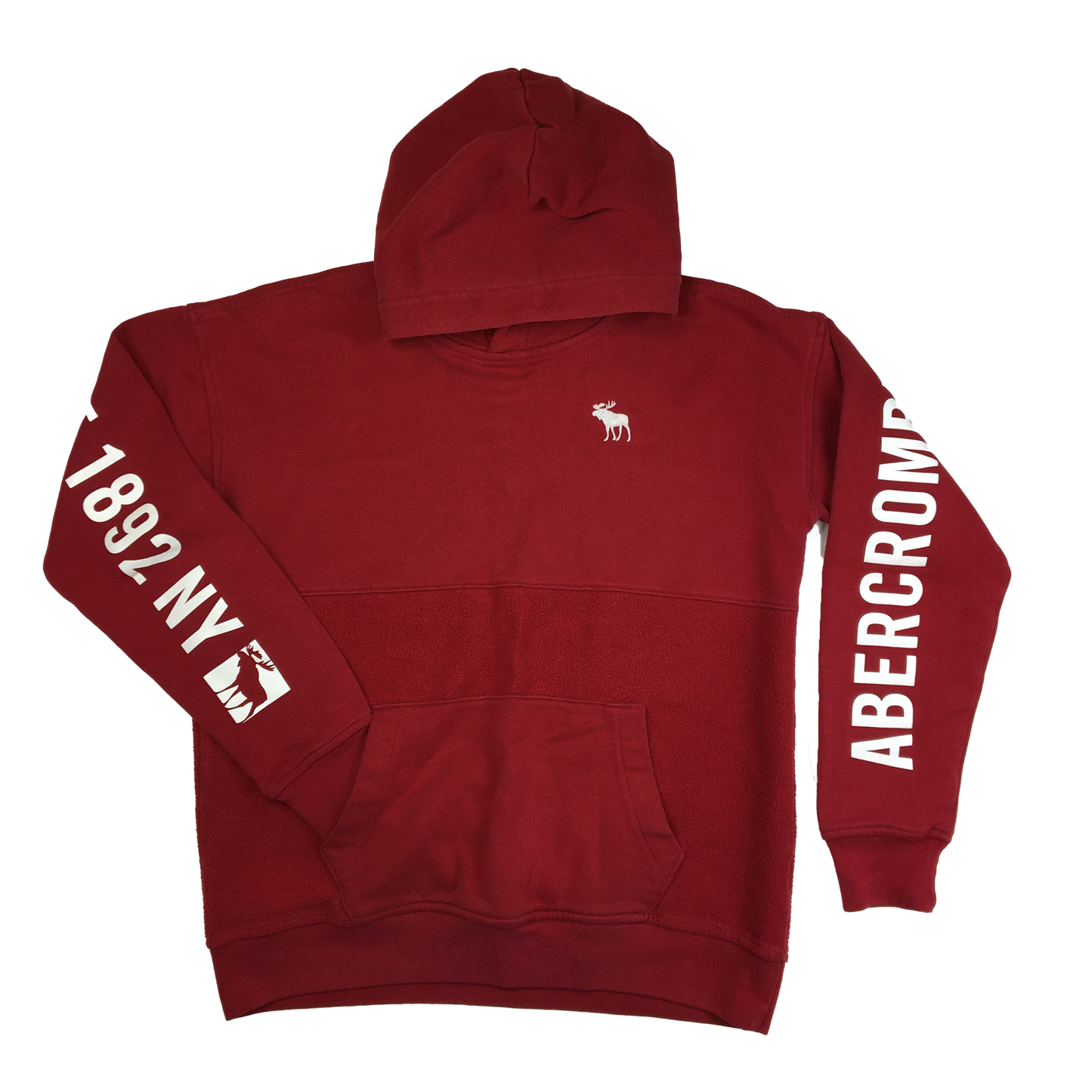 Abercrombie Red Hooded Pull-Over 13-14