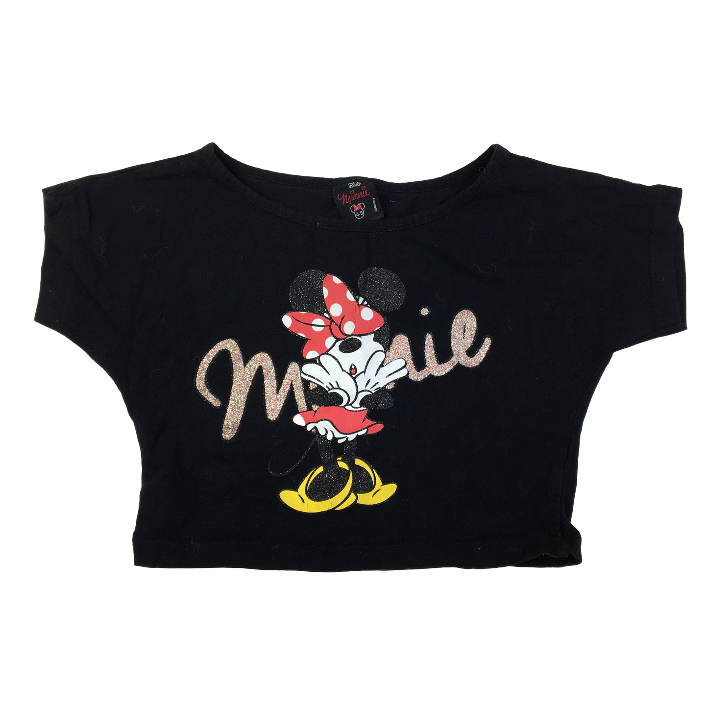 Disney Black Crop Shirt with Minnie 4-5