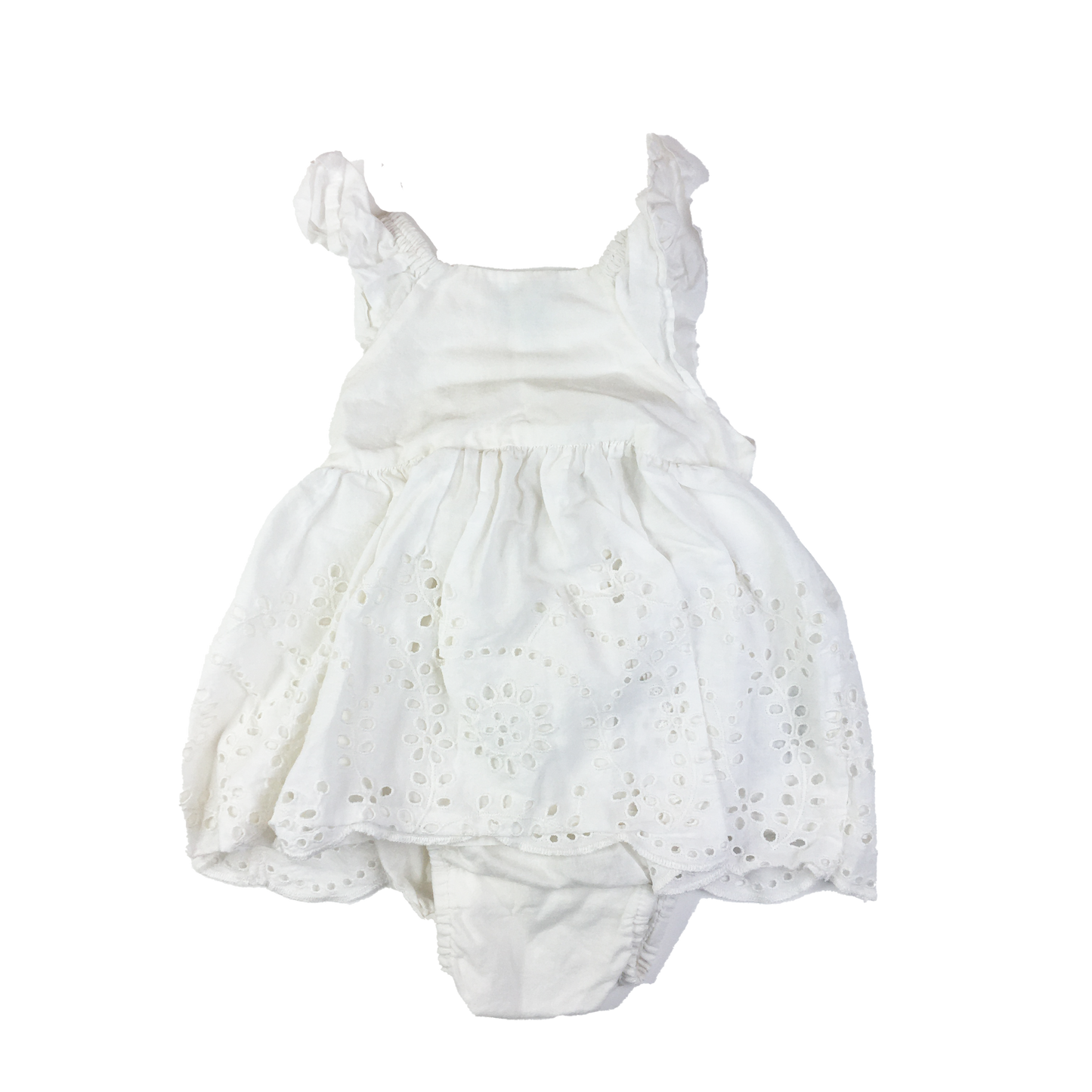 Baby Gap White Eyelet Dress 3-6M