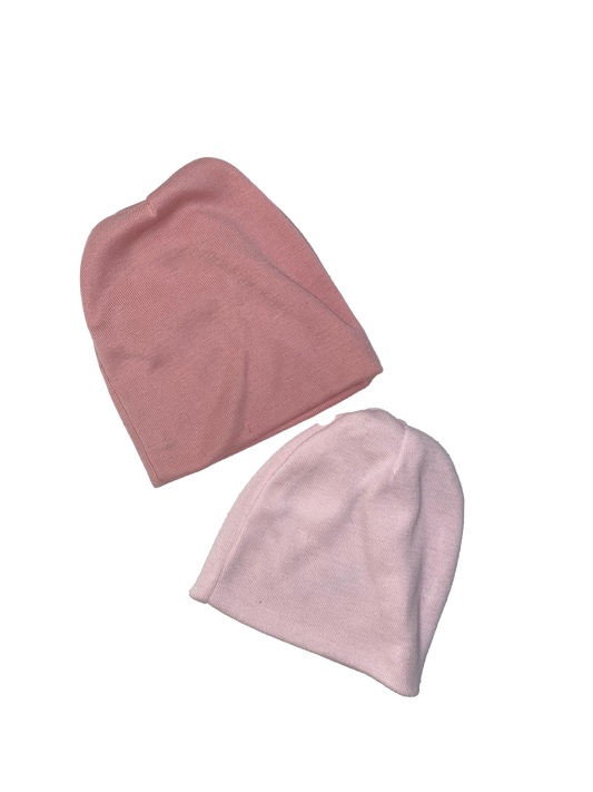 Carter's 2-Pack Pink Beanies 0-3M