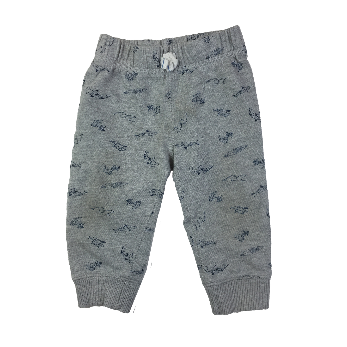Carters Grey Joggers with Sharks 9M