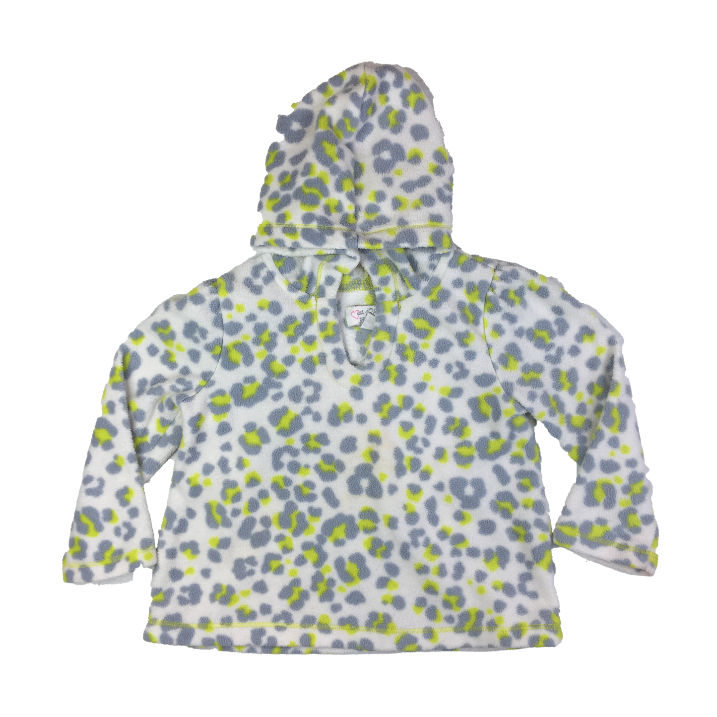 The Children's Place Fleece Hooded Pull-Over with Cheetah Print 18-24M