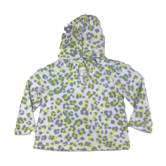 The Children's Place Fleece Hooded Pull-Over with Cheetah Print 18-24M