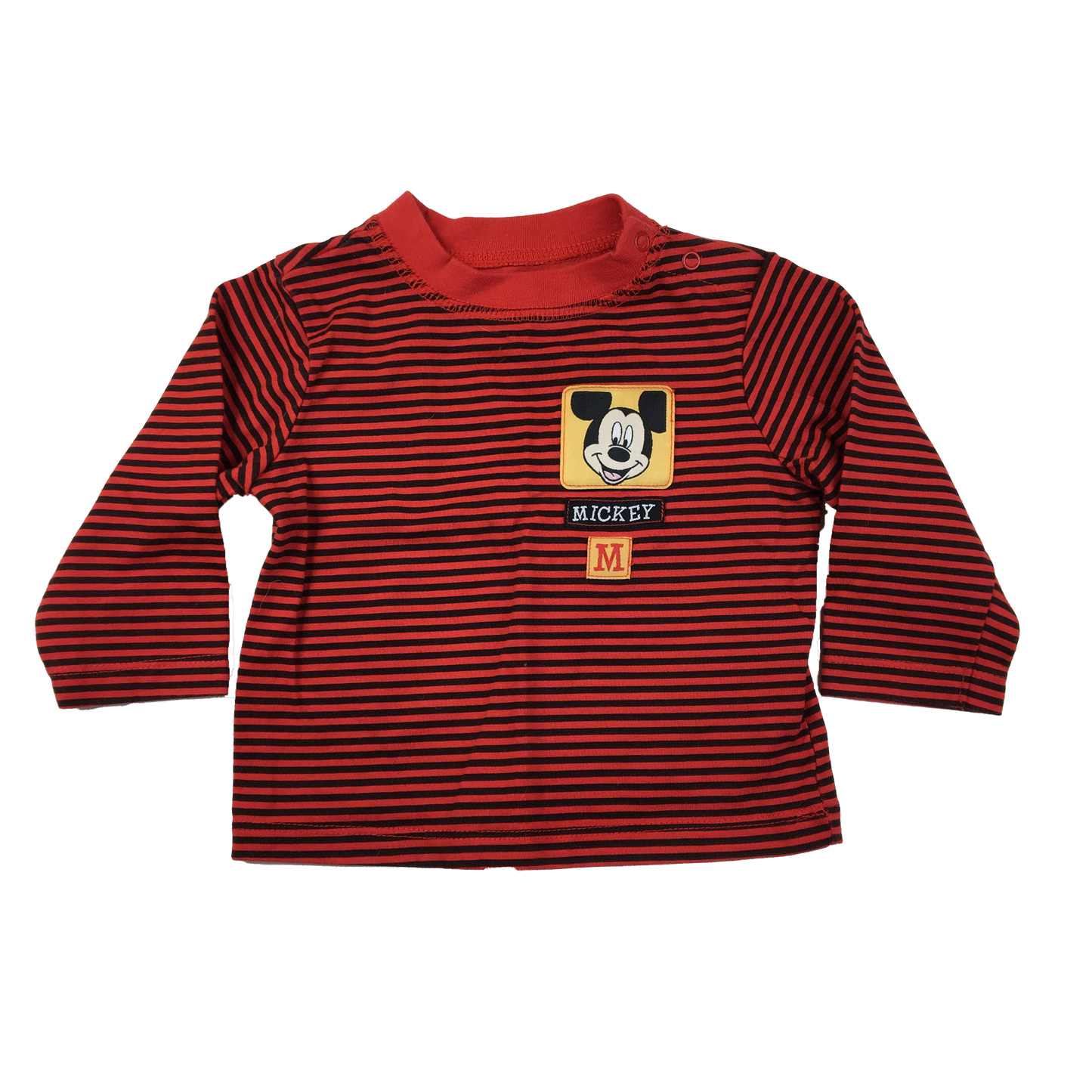 Disney Red Striped Long Sleeve Shirt 6-9M