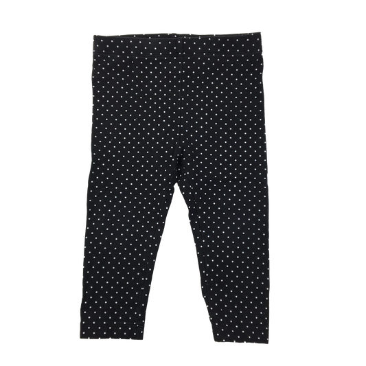 Joe Fresh Black Polka Dot Legging 12-18M