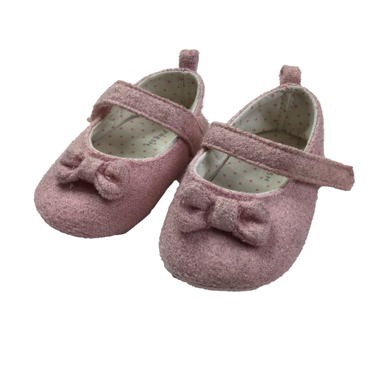 Joe Fresh Pink Felt Shoes with Bow 4