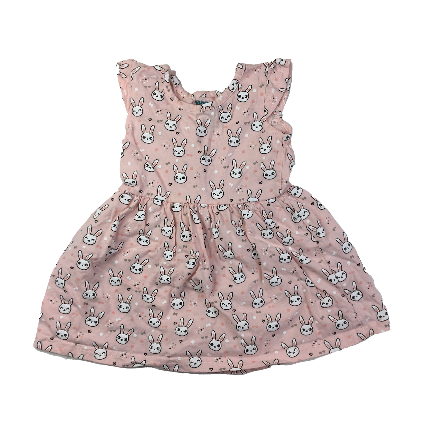 Monkey Bars Pink Dress with Bunnies 18M