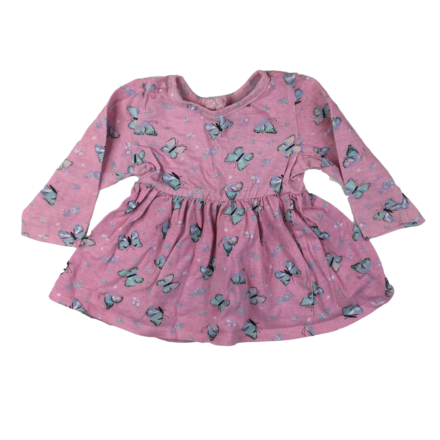 Monkey Bars Pink Dress with Butterflies 12M