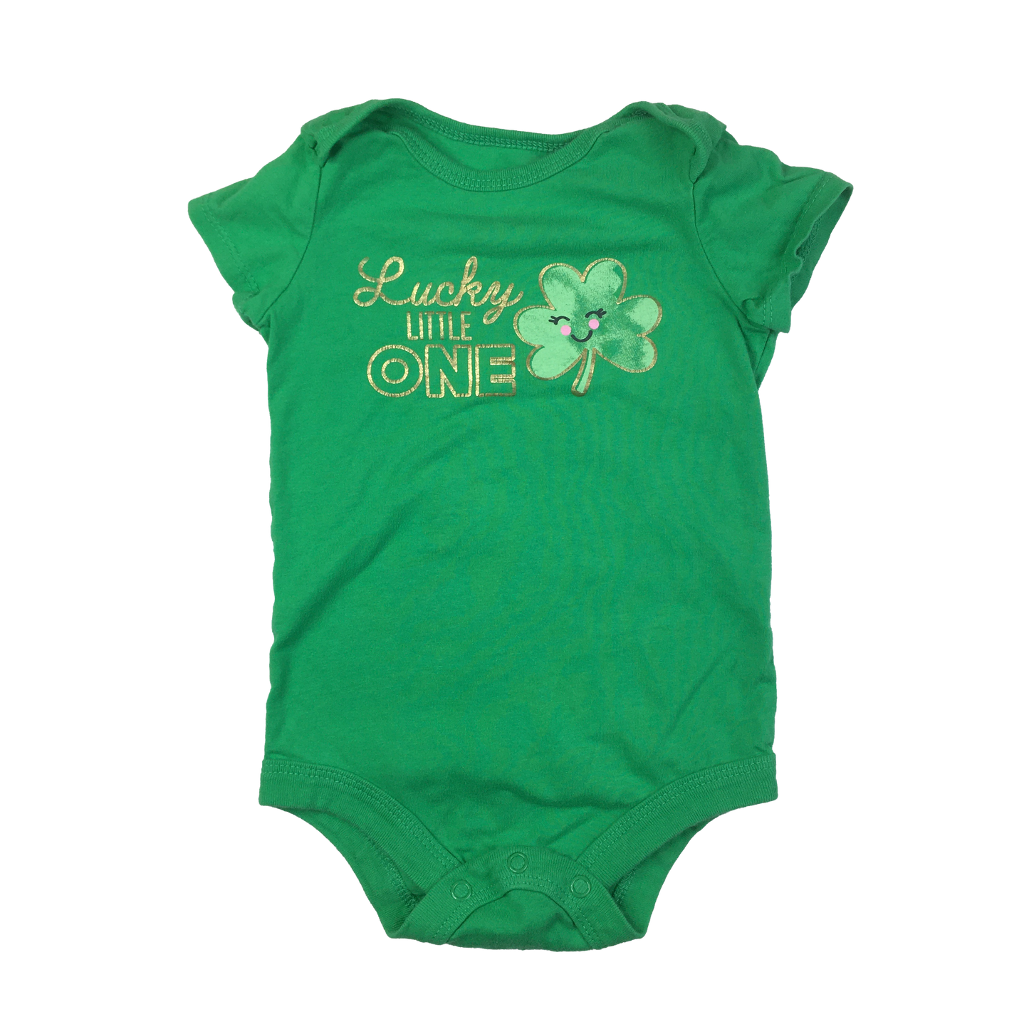 George Green Onesie with "Lucky Little One" 12-18M