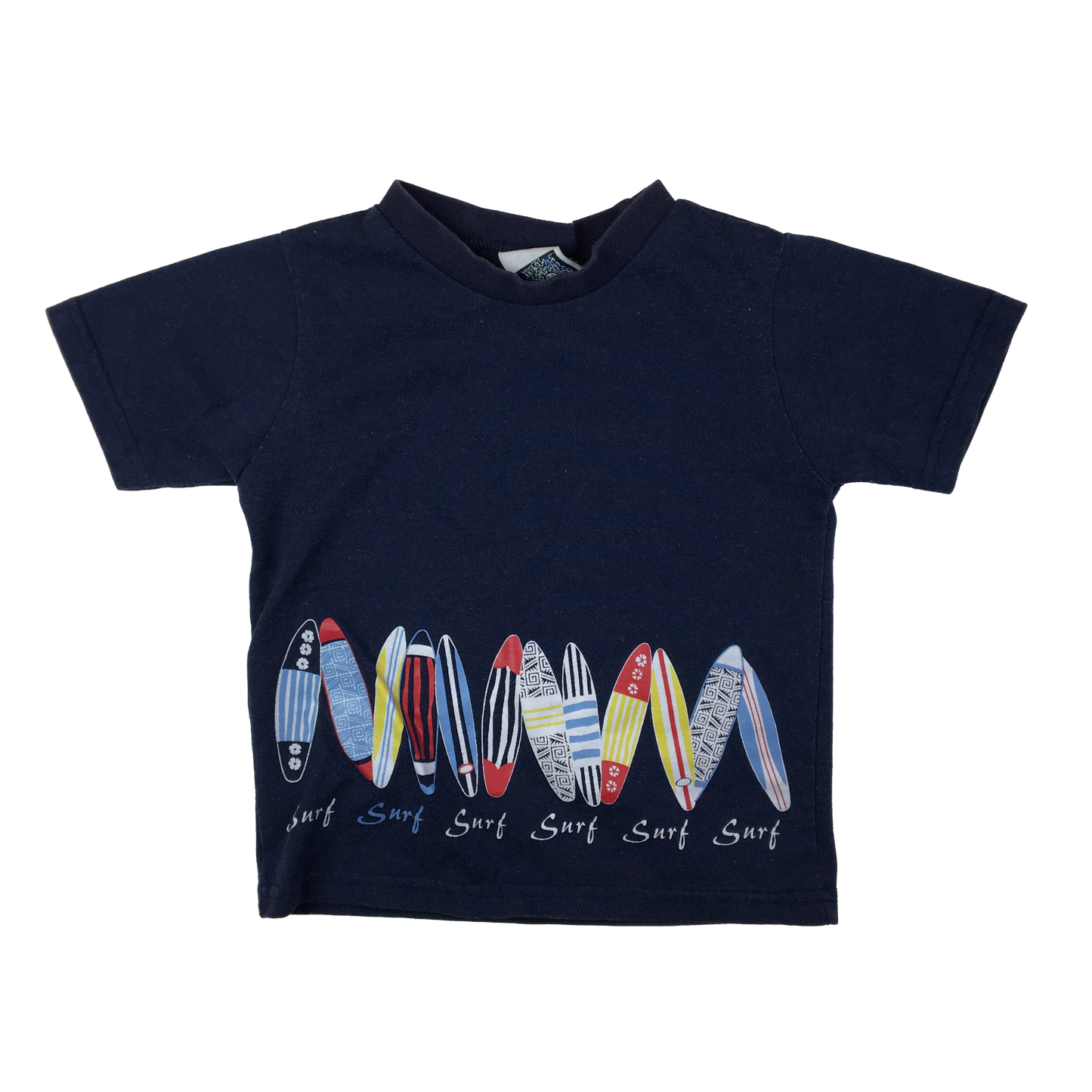 Just Boyz Navy T-Shirts with Surf Boards 3T