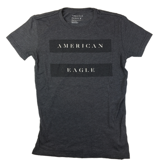 American Eagle Charcoal T-Shirt with Logo 4-5