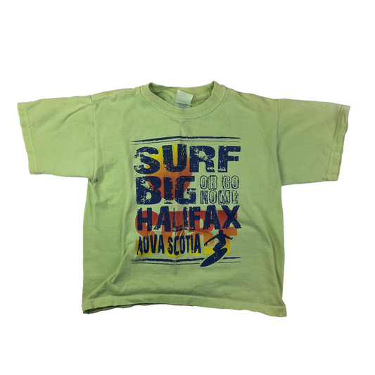 M&O Knits Green "Surf Big" T-Shirt 6-8