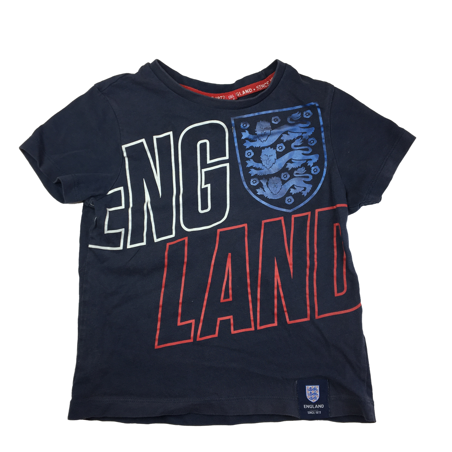 England Navy T-Shirt with "England" Logo 3-4T