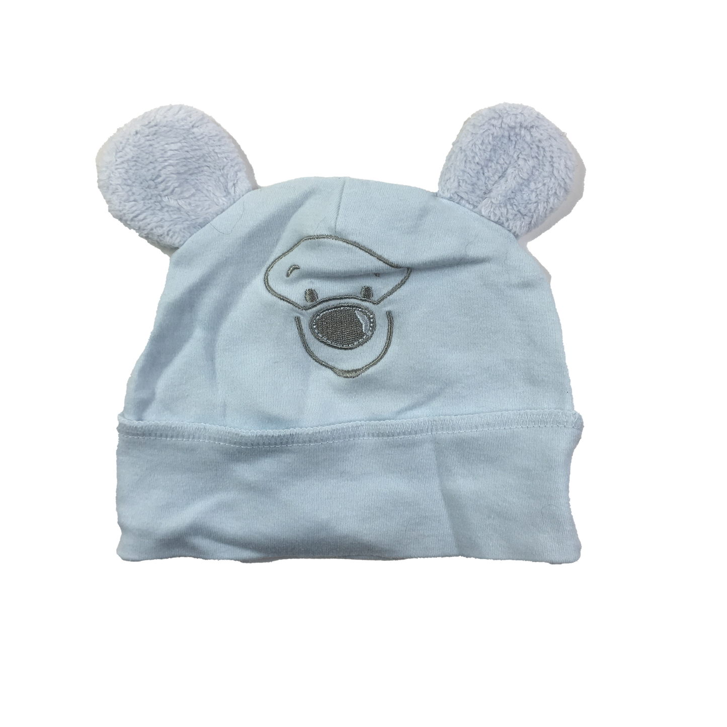 Blue with Fuzzy Ears Hat 0-3M